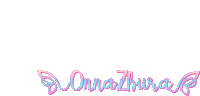 a pink and blue logo that says donna zhura