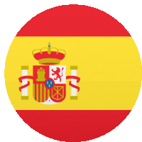 a spanish flag with a coat of arms in the center