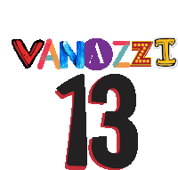 the number 13 is displayed with the name vanazzi