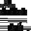 a black and white image of a minecraft skin