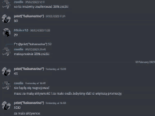 a screenshot of a discord conversation between zeddiv and print