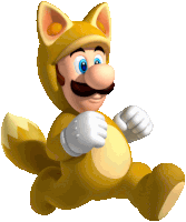 a cartoon character wearing a yellow fox costume and gloves