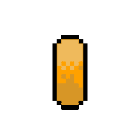 a pixel art of a can of soda on a white background