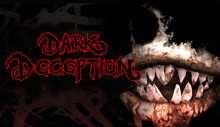 a picture of a monster mouth with the words dark deception written above it