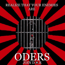 a poster that says oders on it