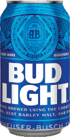 a blue can of bud light says it is brewed using the choicest barley malt and hops