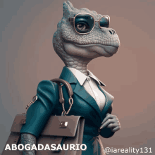 a cartoon of a lizard wearing a suit and sunglasses