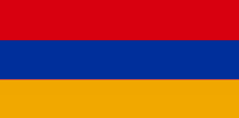 the flag of armenia is a red , blue , and yellow striped flag .