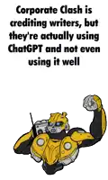 corporate clash is crediting writers , but they 're actually using chatgpt and not even using it well