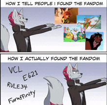 how i tell people i found the fandom vs how i actually found the fandom