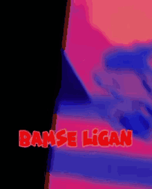 a colorful background with the words bamse ligan written in red