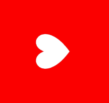 a white heart on a red background with an arrow pointing to the right