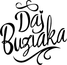 a black and white logo for a company called dj bugiaka