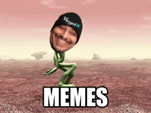 a meme with a man 's head and the word memes below it