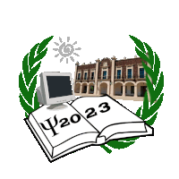 a drawing of a computer and a book with the number 2023