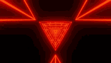 a red triangle with the letter h in the center