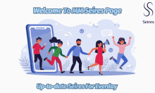 a group of people holding hands with the words welcome to mm seires page up-to-date seires for everyday