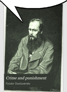 a book titled crime and punishment by fyodor dostoevsky