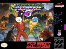 a super nintendo game cover for moonbase 3