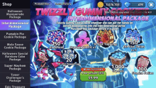 a screenshot of twizzly gummy cookie interdimensional package in a video game