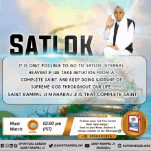 a poster that says satlok on it