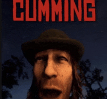 a man wearing a hat is on the cover of a book titled cumming