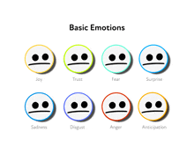 a set of basic emotions including joy trust fear surprise sadness disgust anger anticipation