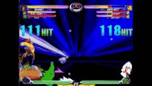 a video game screen shows hulk and gambit fighting