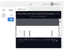 a screenshot of a web page that says rplots.pdf