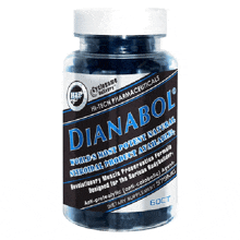 a bottle of dianabol dietary supplements with a white background