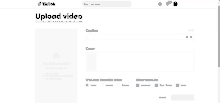 a screenshot of the tiktok upload video page .