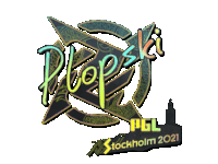 a logo for popski pgl stockholm 2021 is shown