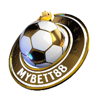 a soccer ball with a crown on top of it and the words mybett88