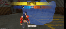 a screenshot of a video game with the words booyah on it