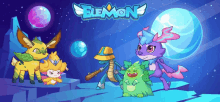 a game called elemon has a bunch of monsters on the cover