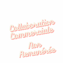 a white background with the words collaboration commerciale non remuneratee