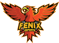 a logo for fenix esports with a phoenix on it