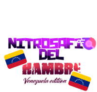 a logo for nitrosafe del hambre venezuela edition with two flags