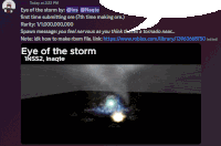 a screenshot of eye of the storm written by ins