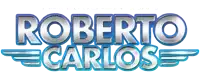 the logo for roberto carlos has a blue background