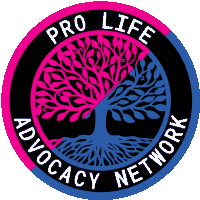 pro life advocacy network logo with a tree in the center