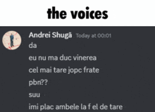 a screenshot of a conversation between andrei shuga and suu