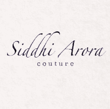 a logo for siddhi arora couture is shown