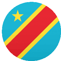 a circle with a red yellow and blue flag with a yellow star in the center