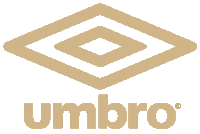 a logo for umbro shows a diamond and the word umbro