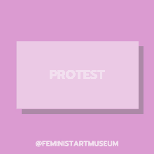 a pink background with the word protest written in white