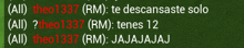 a green background with white text and red letters that says " te descansaste solo "