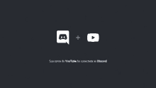 a discord logo and youtube logo on a black background