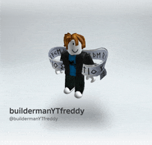 a picture of a roblox character with the name buildermanyttfreddy