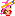 a pixel art drawing of a girl with pink hair and a rainbow crown on her head .